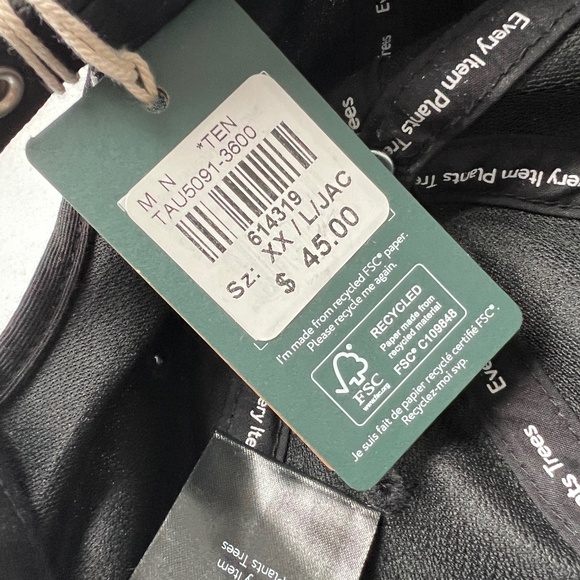 TenTree Sasquatch Peak Hat Back Cap Size L 100% Tencel NEW NWT - Picture 10 of 10